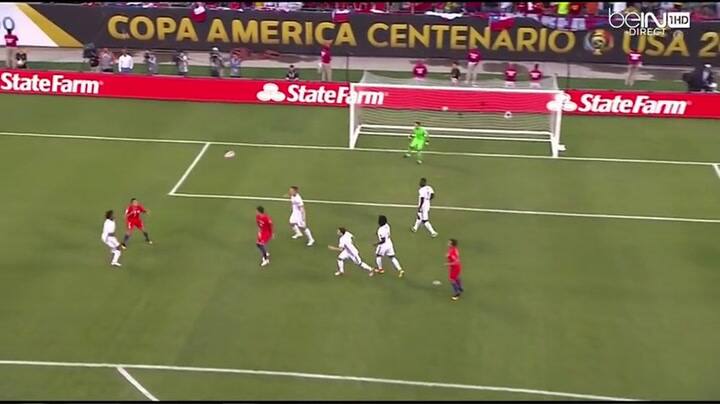 El primer gol de Chile