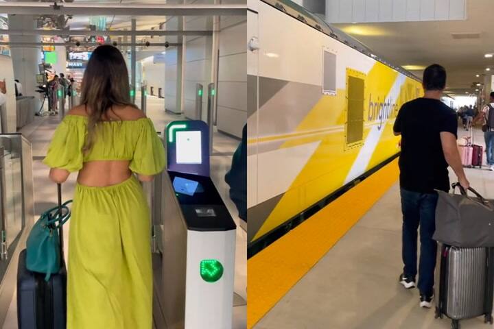 Una pareja cuenta su experiencia al probar el tren Brightline de Orlando a Miami