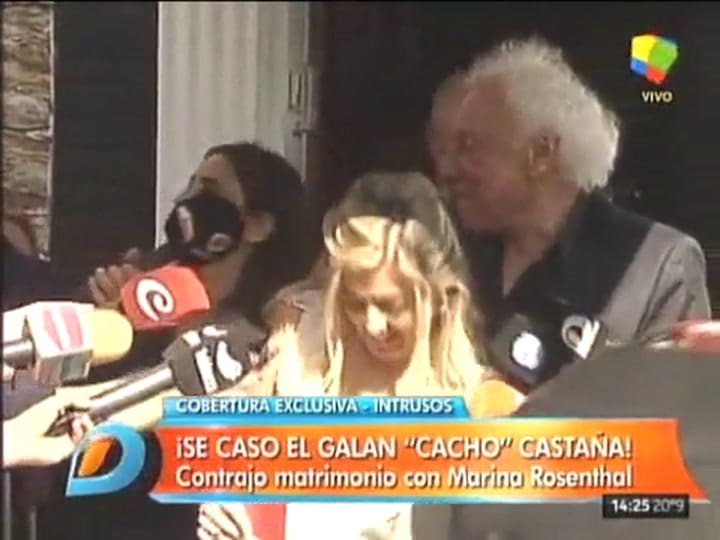 La novia de Cacho Castaña salió a dar declaraciones