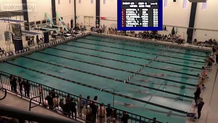 Lia Thomas, en plena acción