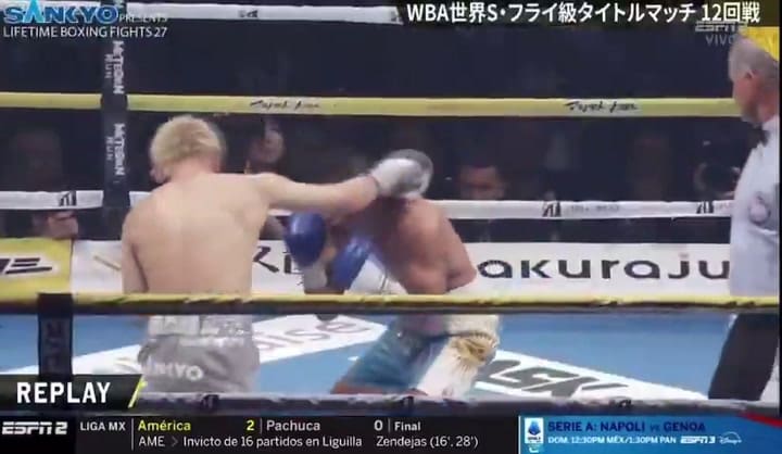 La caída del Pumita Martínez ante Ioka en el 10° round