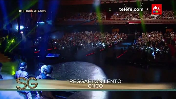 La presentación de CNCO en Susana Giménez