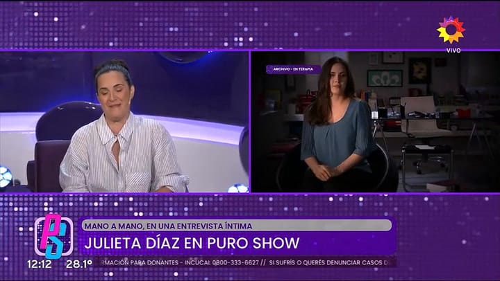 Julieta Díaz recordó su romance con Luciano Castro