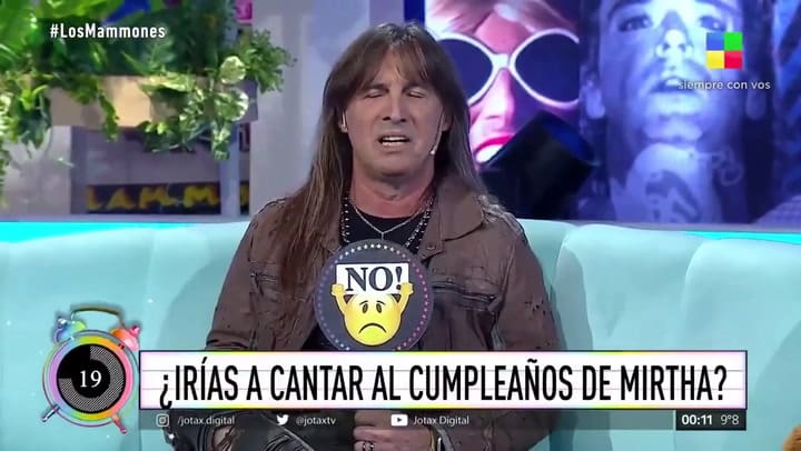 Adrián Barilari dijo que no comería con Mirtha ni por un millón de dólares - Fuente: América