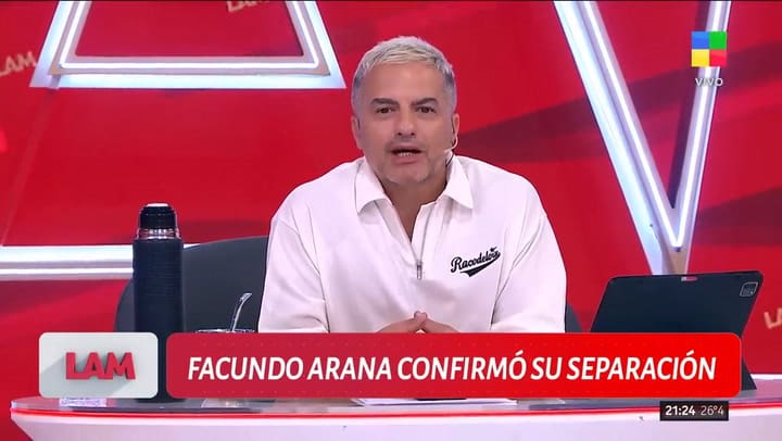 Ángel de Brito confirmó la separación de Facundo Arana y María Susini
