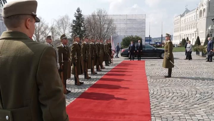 El encuentro entre Milei y su par húngaro.