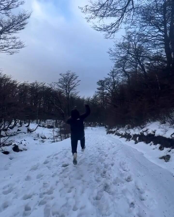 La divertida actividad que realizaron Eduardo Salvio y Sol Rinaldi en Ushuaia