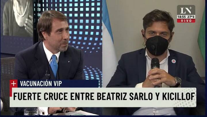 Habló Axel Kicillof, tras la declaración de Beatriz Sarlo: 'Queríamos vacunar a gente conocida'