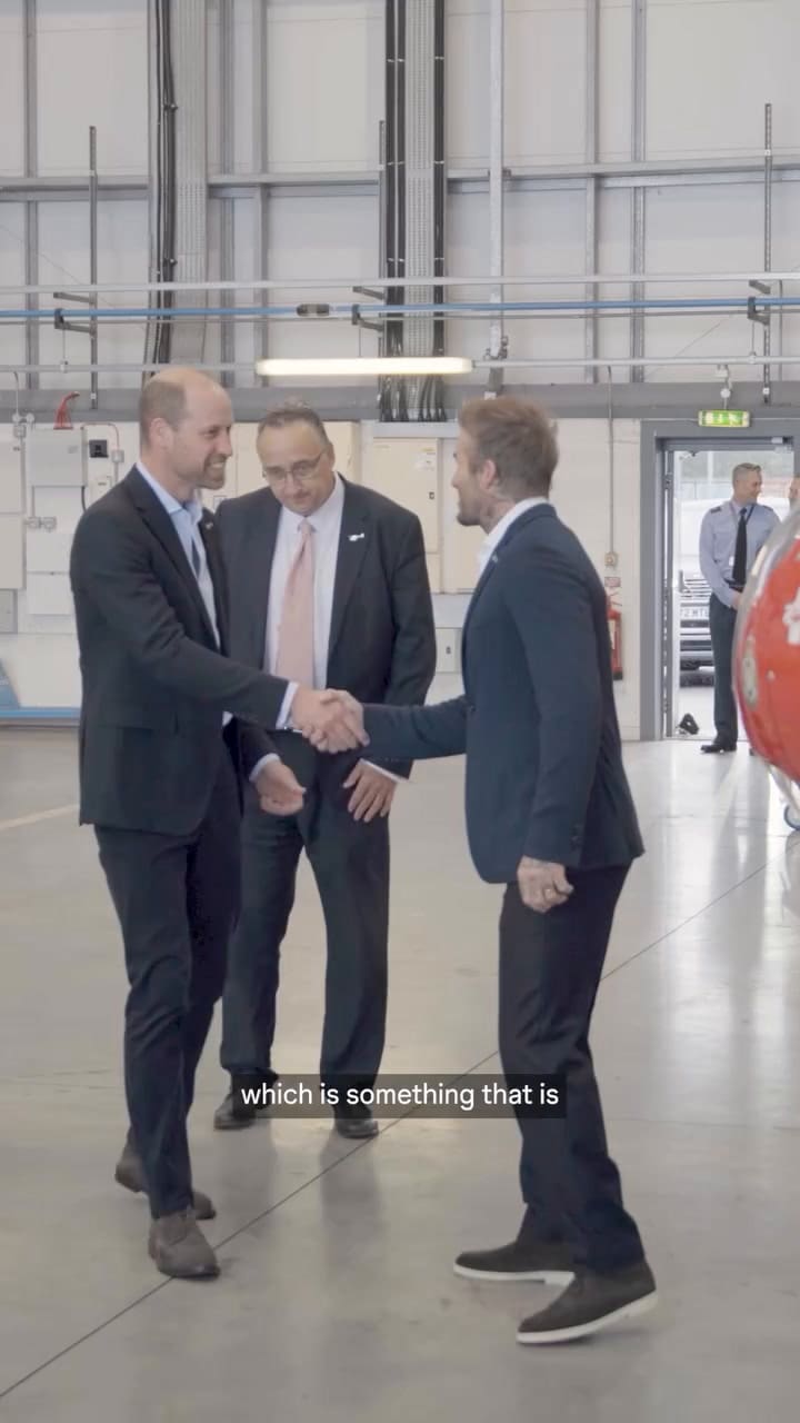 El encuentro entre William y David Beckham