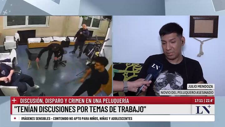 Hablo el novio del peluquero asesinado en LN+
