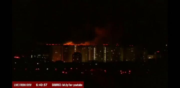 Clive Myrie informó que el lugar donde estaba trabajando fue “sacudido por el fuego de misiles”