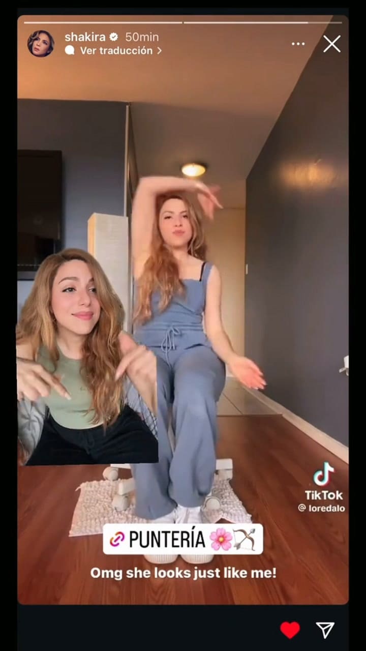 Shsakira encontró a su doble en las redes sociales