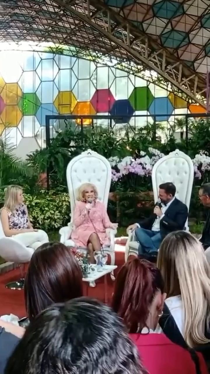 Mirtha Legrand con el intendente de Escobar, Ariel Sujarchuk