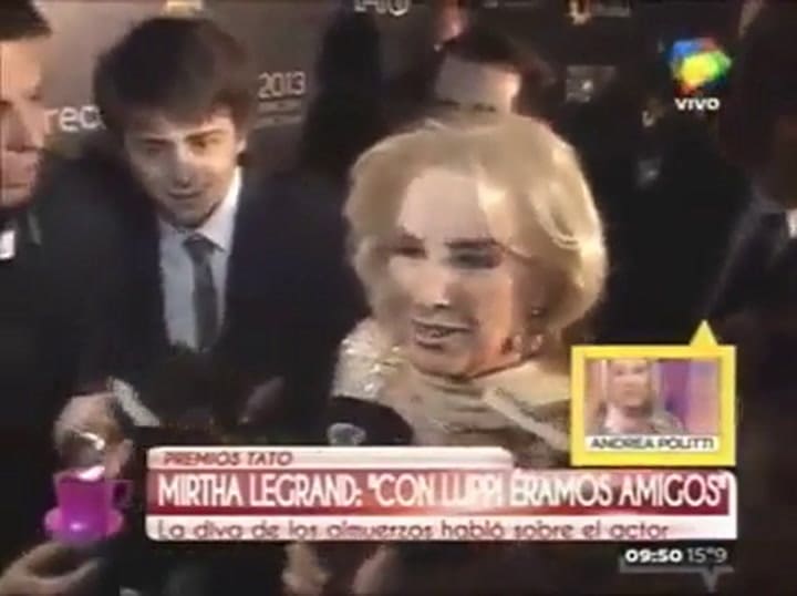 Mirtha Legrand responde ante las agresiones de Federico Luppi