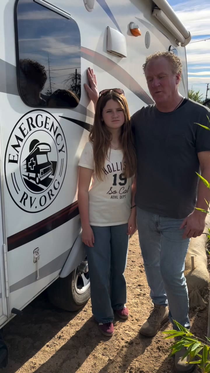 EmergencyRV delivered the mobile home to a California man