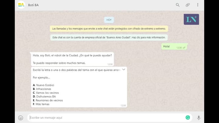 Boti, el whatsapp de la ciudad para consultas de vecinos