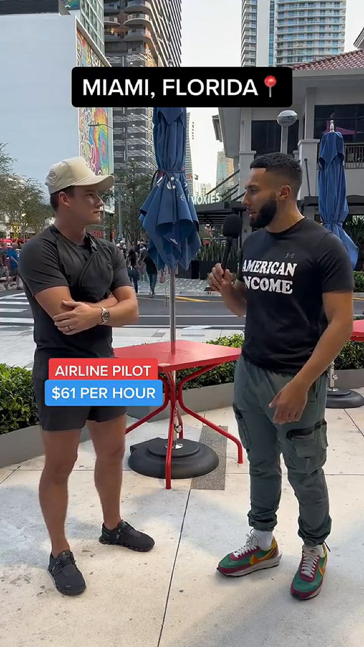 El piloto reveló su salario por hora