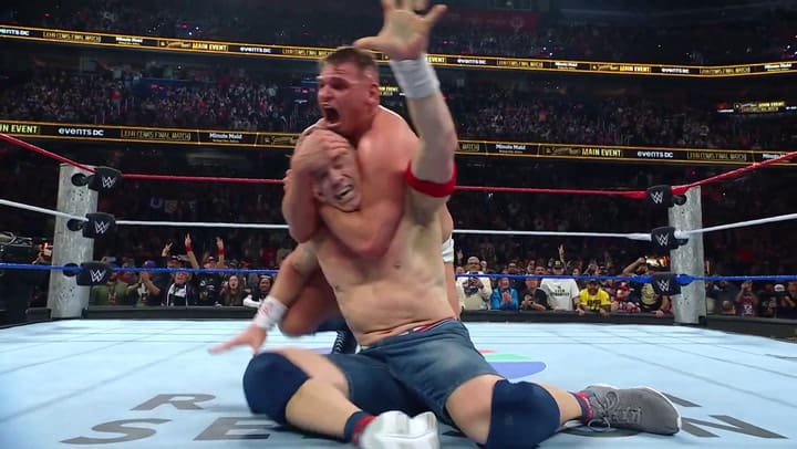 John Cena perdió en su última lucha y se retiró de la WWE