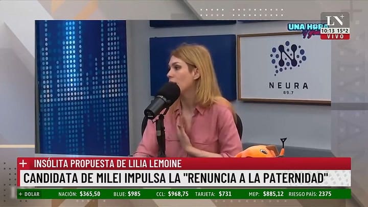 Luis Novaresio reacciono al polemico proyecto de Lilia Lemoine para "renunciar a la paternidad"