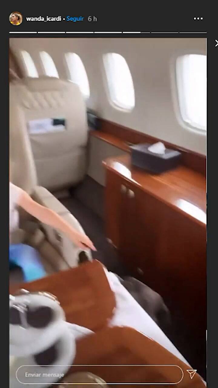 Tres stories en video de Wanda Nara en Instagram - Fuente: Instagram