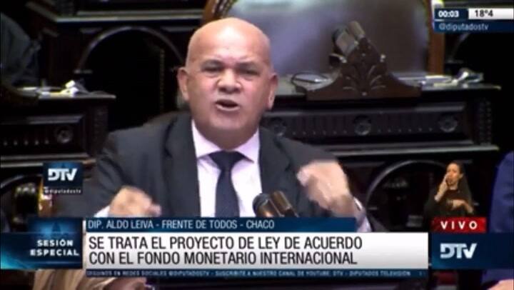El diputado del Frente de Todos, Aldo Leiva, preguntó por los brotes verdes