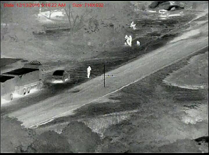 Detección de un tráfico de drogas con una cámara infrarroja