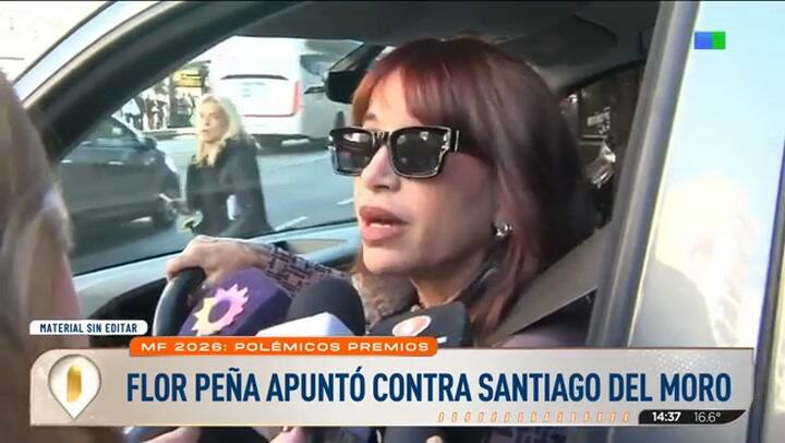 Qué dijo Florencia Peña sobre Santiago del Moro