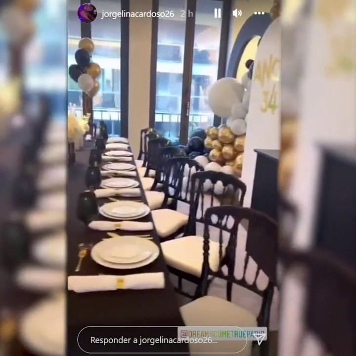 Los videos que subió Jorgelina Cardoso a su historia por el cumpleaños de Ángel Di María