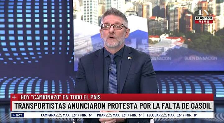 Luis Novaresio cruzó al ministro de Transporte: “Pensé que tenía una disfonía severa”