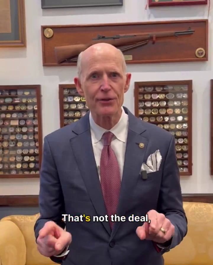 Rick Scott presionó a Delcy Rodríguez por la liberación de presos políticos en Venezuela