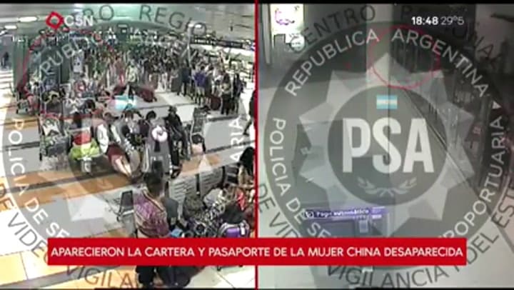 Encuentran la cartera y el pasaporte de la mujer china desaparecida