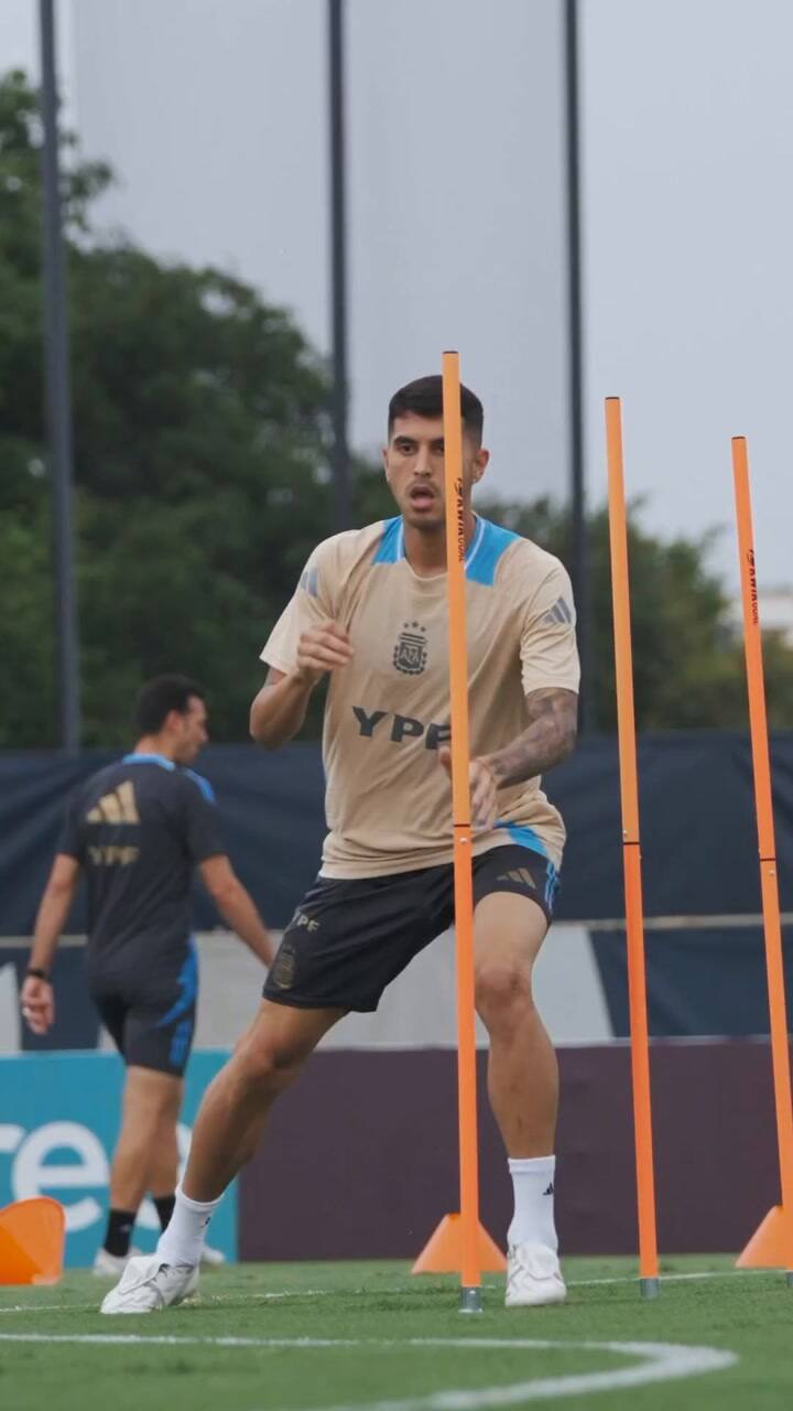 Primer entrenamiento de la selección argentina en Miami