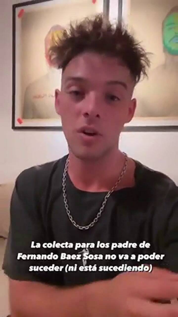 Santi Maratea explicó los motivos por los que no hará una colecta para los papás de Báez.