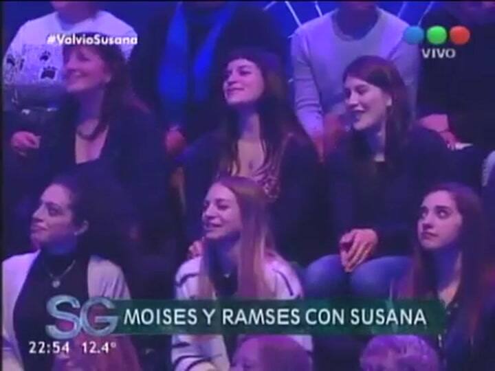 El pico que le robó Ramsés a Susana - Fuente: TELEFE