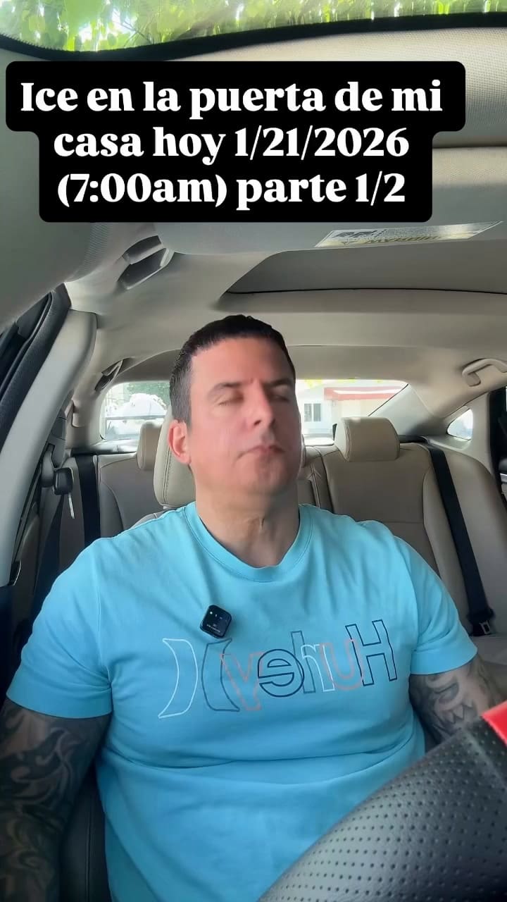 Un migrante cubano relató el tenso encuentro que vivió con el ICE en la peurta de su casa de Miami