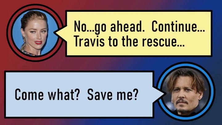 El audio en el que Amber Heard admite haber golpeado a Johnny Depp - Fuente: YouTube