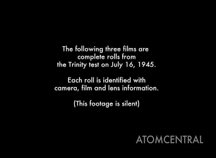 Los tres videos originales de la primera explosión de una bomba atómica en 1945 - Fuente: YouTube