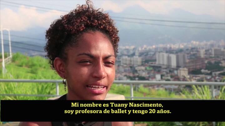 Tuany Nascimento, la menina que contagió su amor por el ballet en la favela