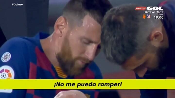 La lesion de Messi 'No me puedo romper' Lo que no se vio