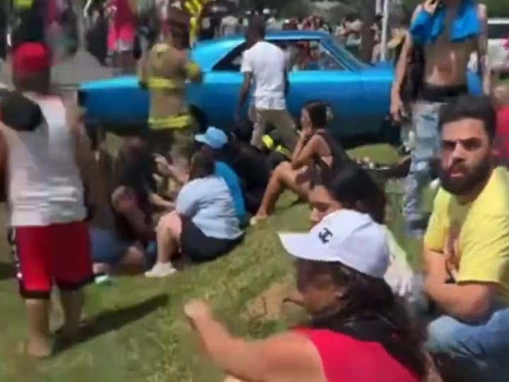 Personas que se encontraban en el festival filmaron la situación