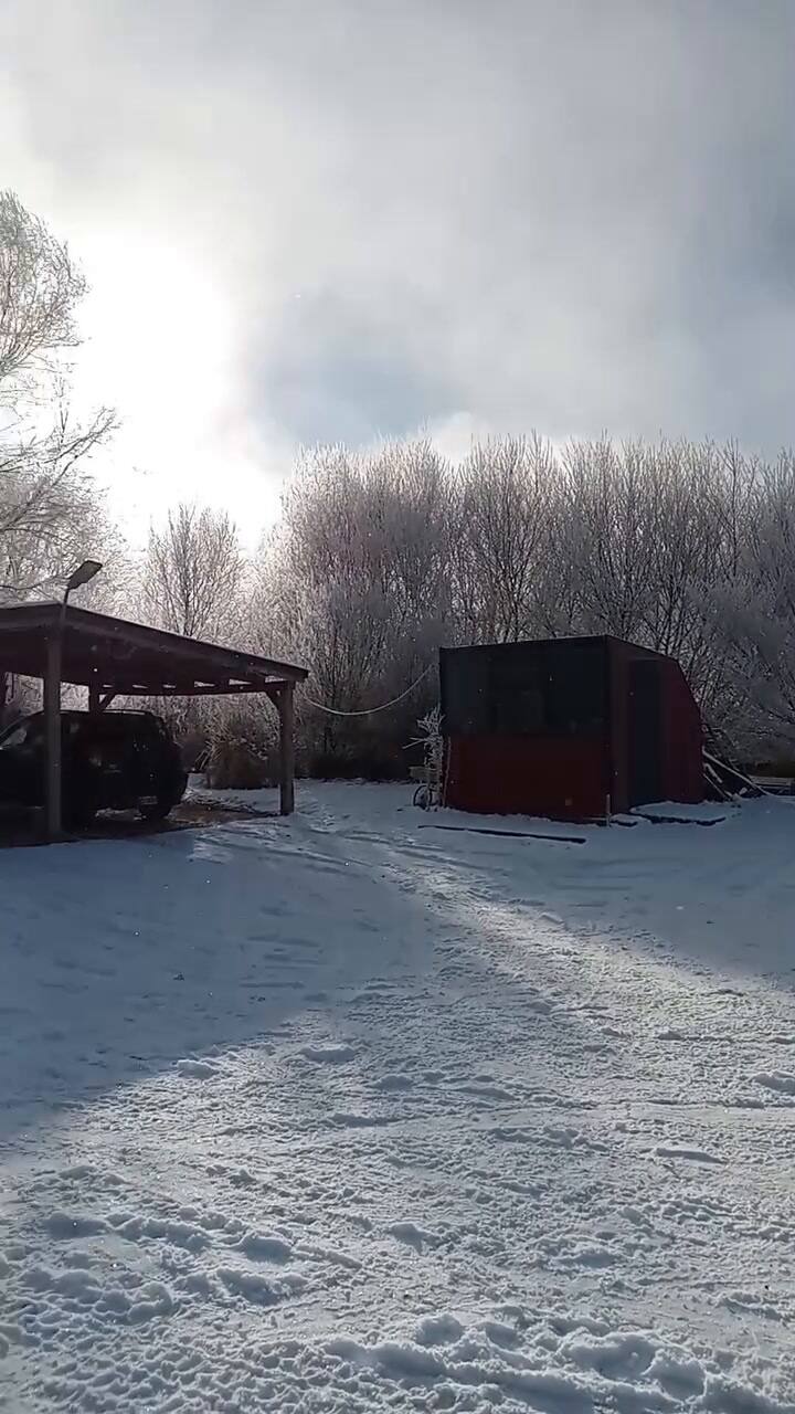 La ola polar llevó el termómetro de Pilcaniyeu a -19ºC