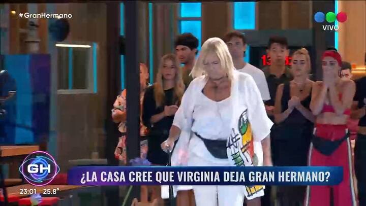 La falsa despedida de Virginia en Gran Hermano