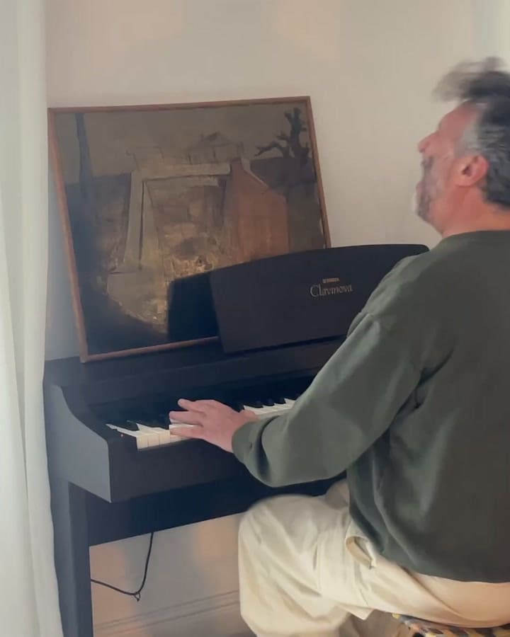 Fito Páez cantó un tema de Charly García en el cumpleaños de Juan Pablo Sorín