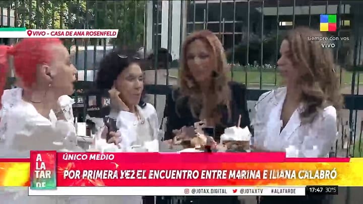 Asi fue el reecneutro entre Marina e Iliana Calabro