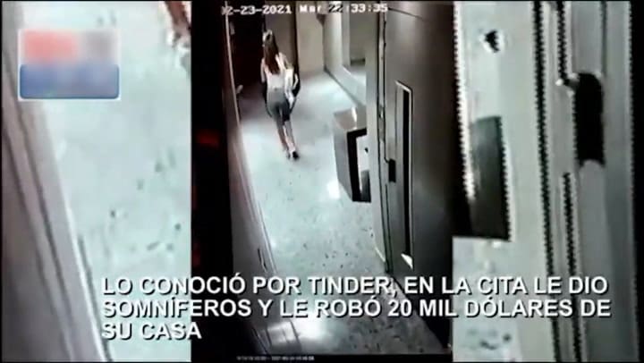 Lo conoció por Tinder, en la cita le dio somníferos y le robó 20 mil dólares de su casa