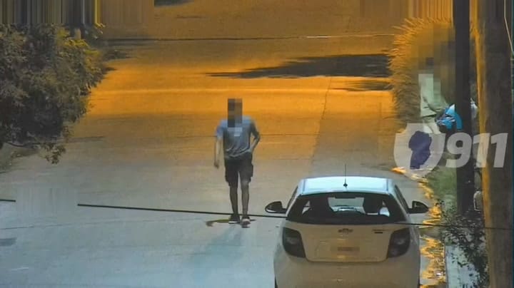 Así detuvieron a los dos hombres que quisieron robar un auto con una tijera