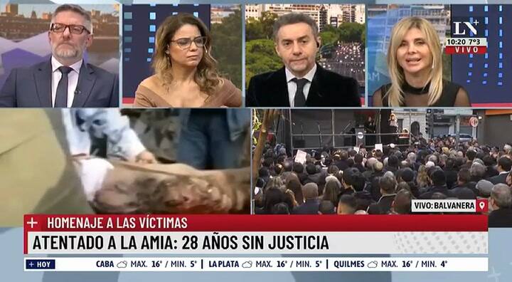 Debora Plager analizó el discurso del titular de la AMIA en el acto aniversario del atentado