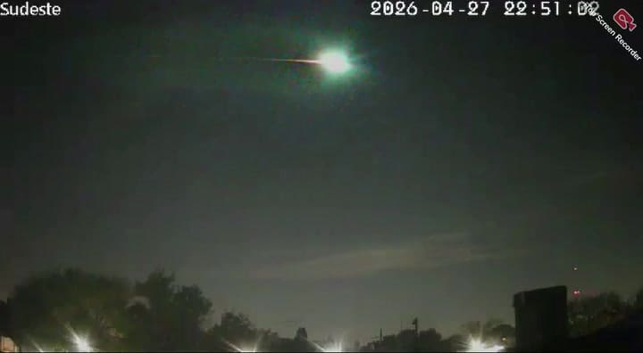 La "bola de fuego" se vio ayer por la noche en el cielo bonaerense