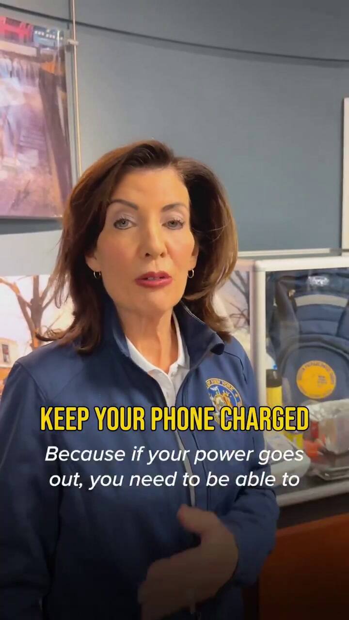 Hochul recomendó una acción para los conductores en Nueva York ante el temporal