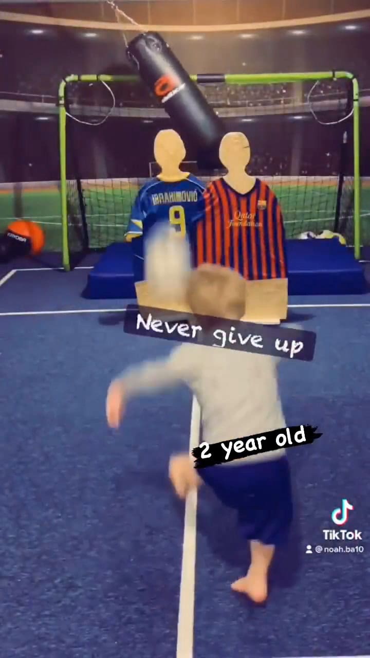 Su papá lo entrena desde chiquito